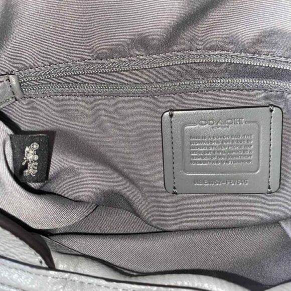 COACH Designer Lexy Gray shoulder bag purse handbag - Picture 7 of 9